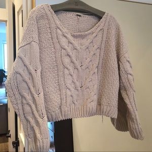 Free people cropped sweater